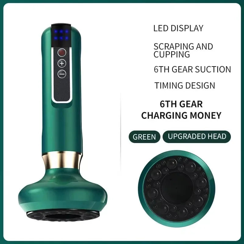 L Electric Massager GuaSha Anti Cellulite Vacuum Suction Cup