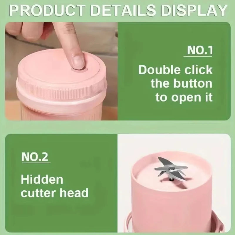 Electric Juicer Cup 6 Blades Blender