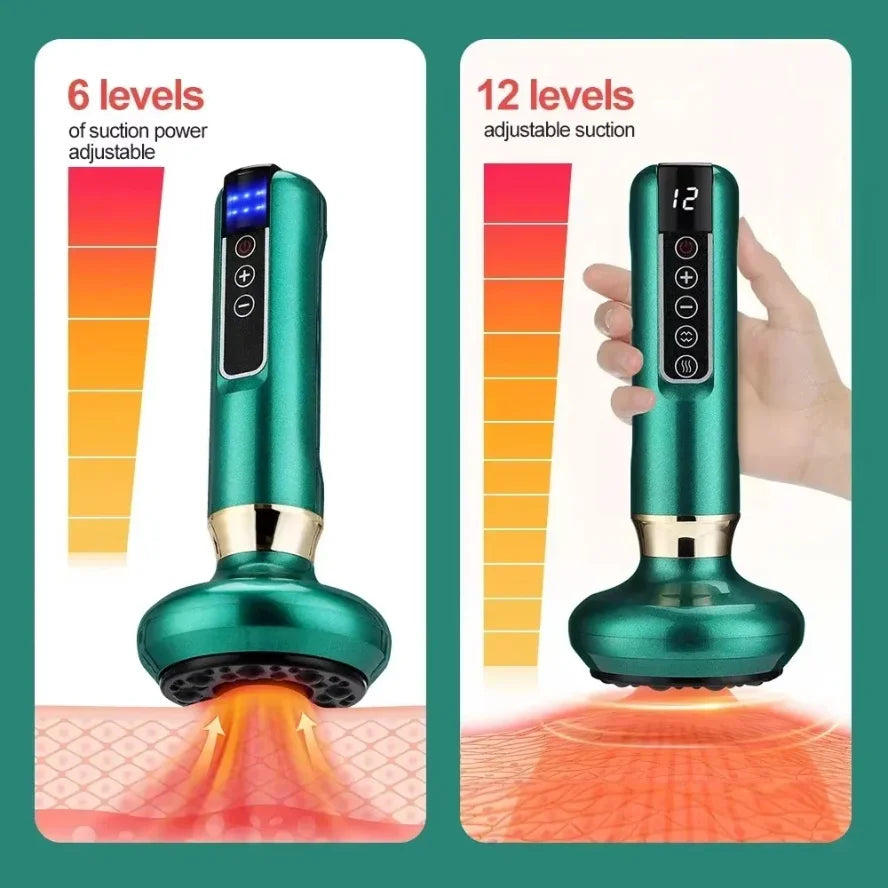 L Electric Massager GuaSha Anti Cellulite Vacuum Suction Cup
