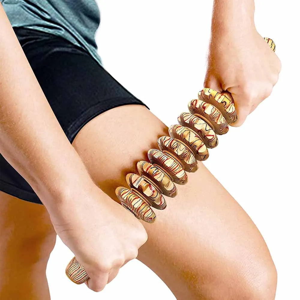 Wooden Handheld Roller Stick