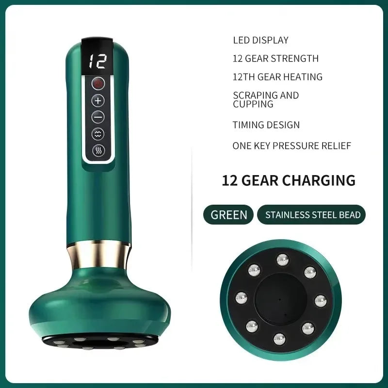 L Electric Massager GuaSha Anti Cellulite Vacuum Suction Cup