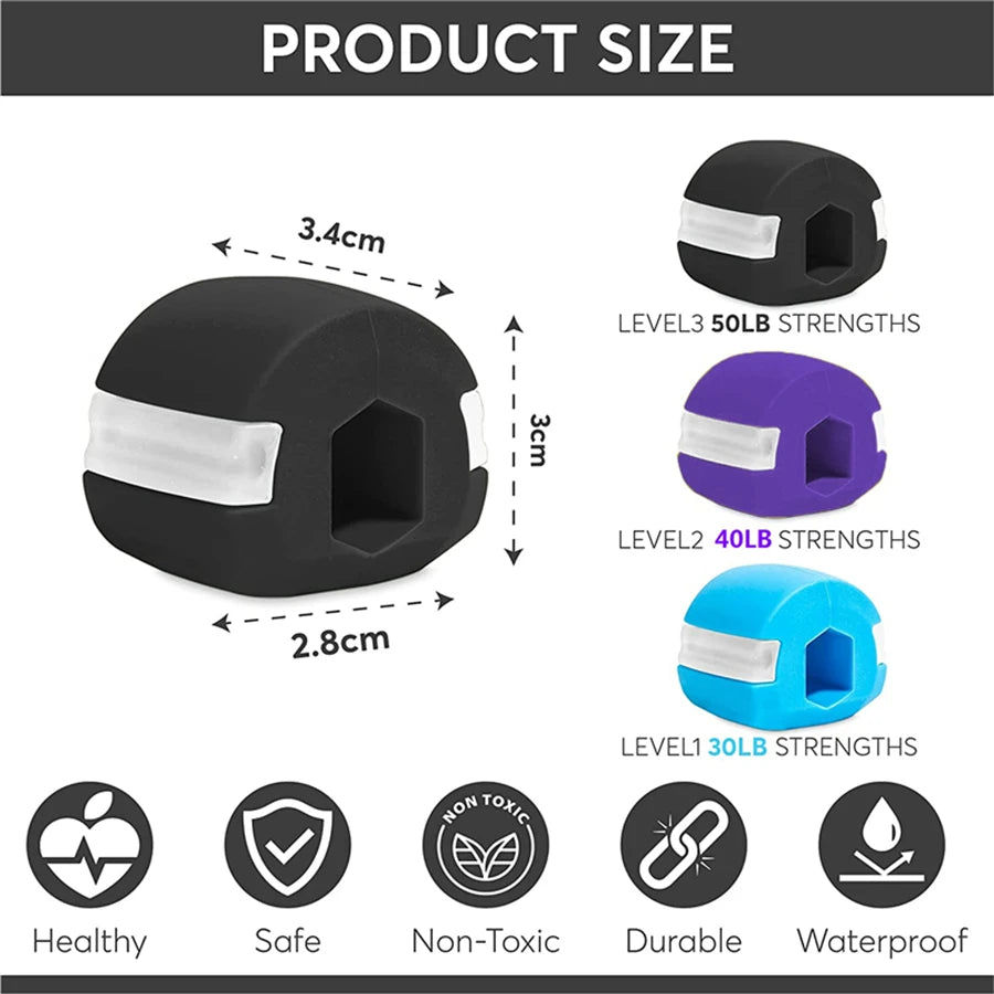 Silica Gel Face Fitness Ball Jaw Exerciser Facial Toner