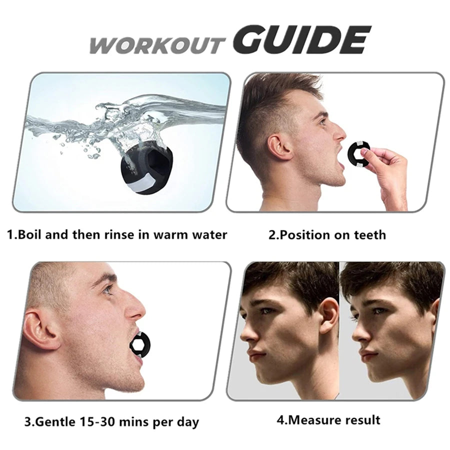 Silica Gel Face Fitness Ball Jaw Exerciser Facial Toner