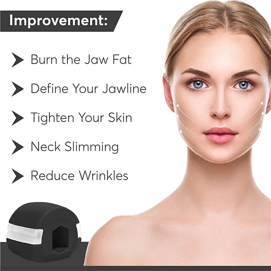 Silica Gel Face Fitness Ball Jaw Exerciser Facial Toner