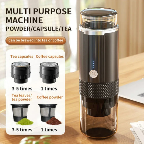 Electric Capsule Grind-and-Brew Coffee Maker Portable Coffee Maker
