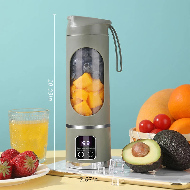 10 Blades Portable Fruit Juicer 450ml