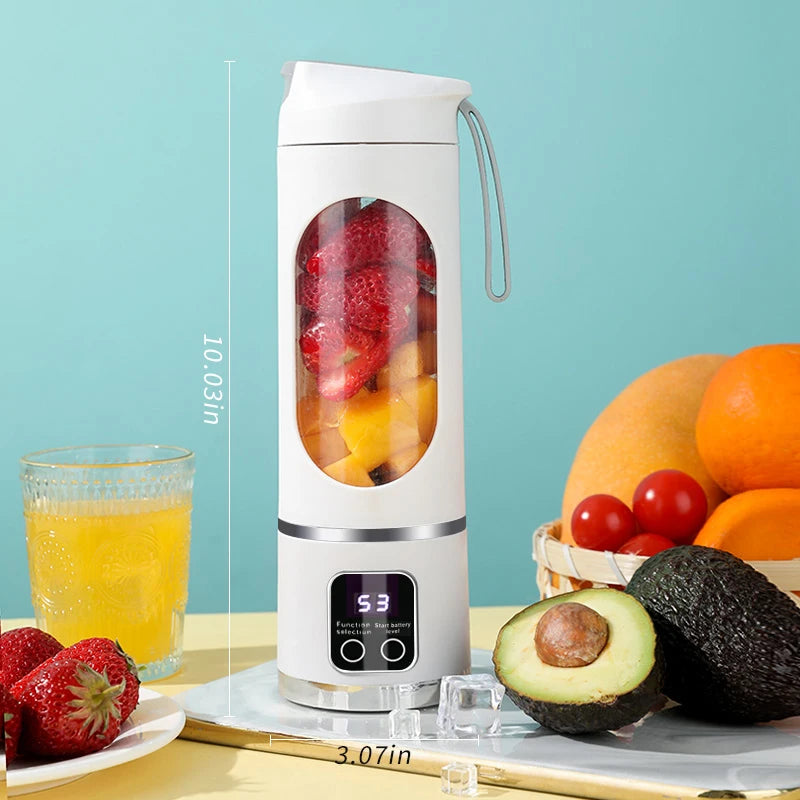 10 Blades Portable Fruit Juicer 450ml