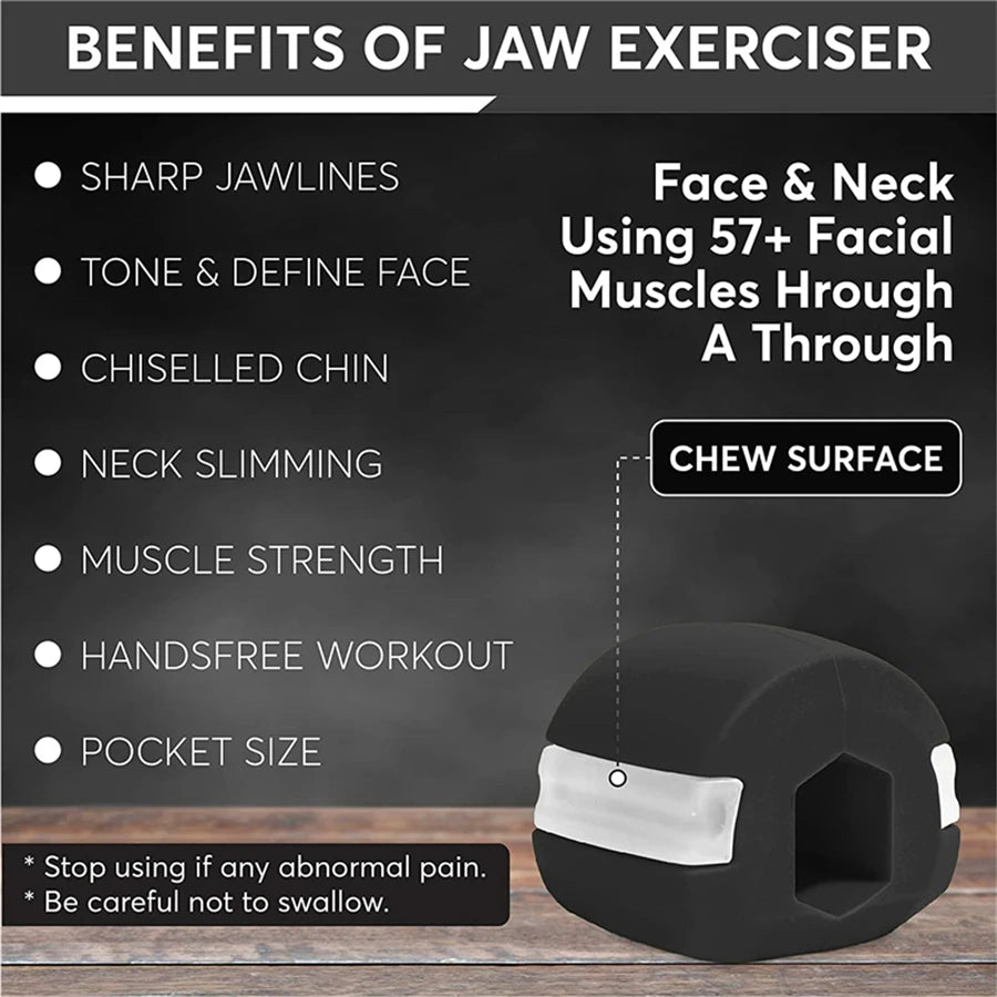 Silica Gel Face Fitness Ball Jaw Exerciser Facial Toner