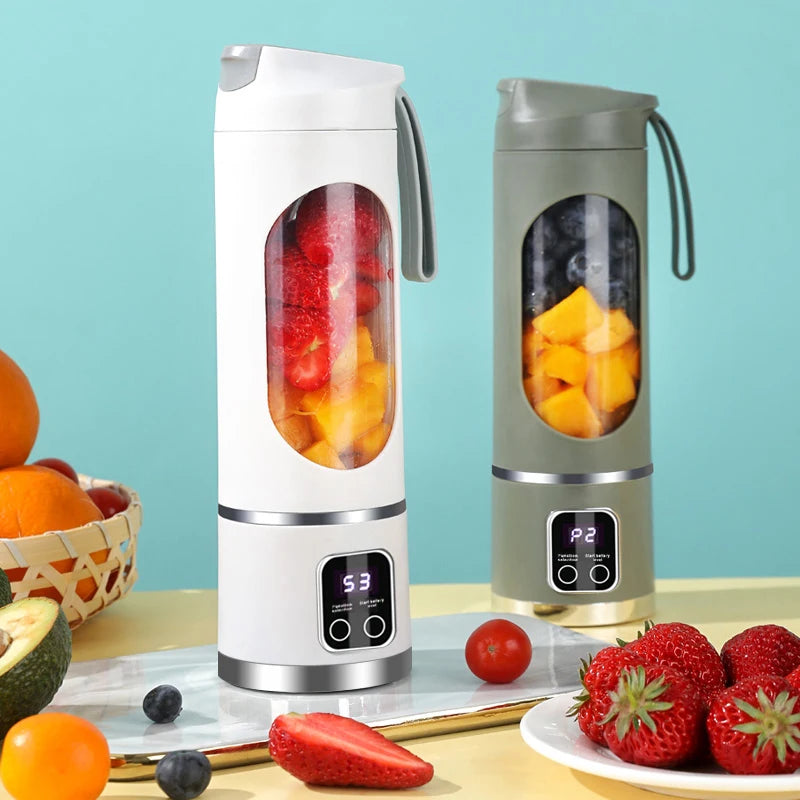 10 Blades Portable Fruit Juicer 450ml