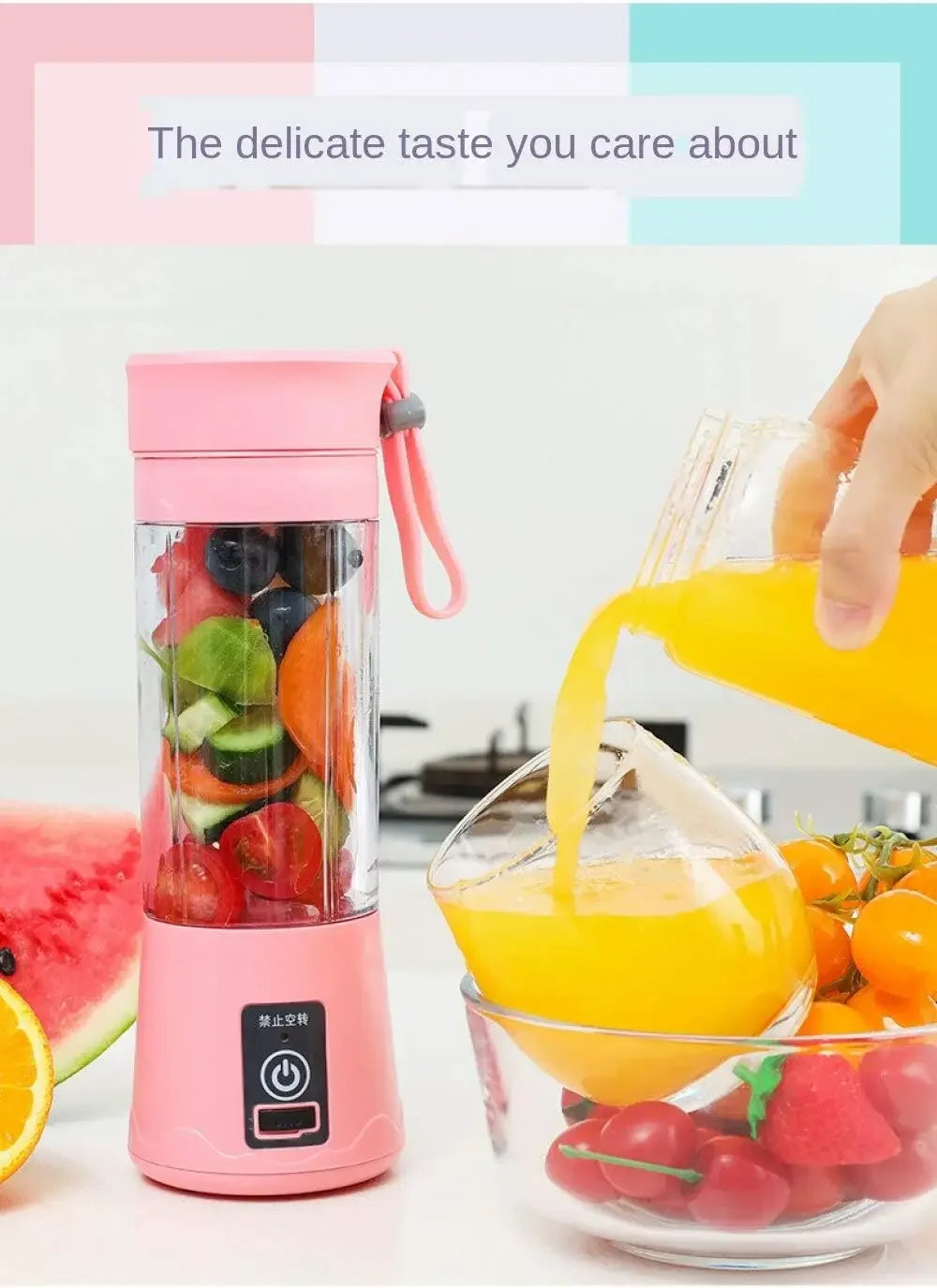 Mini Electric Automatic Fresh Squeezer Fruit Portable Orange Lemon Kitchen Blender