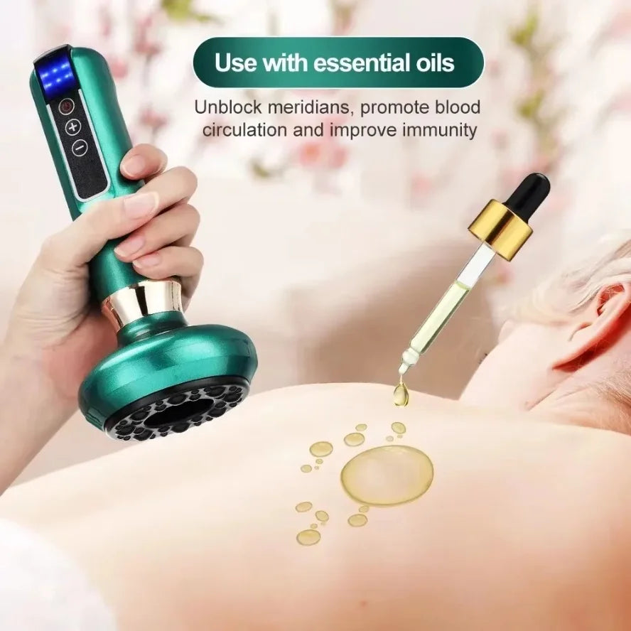 L Electric Massager GuaSha Anti Cellulite Vacuum Suction Cup