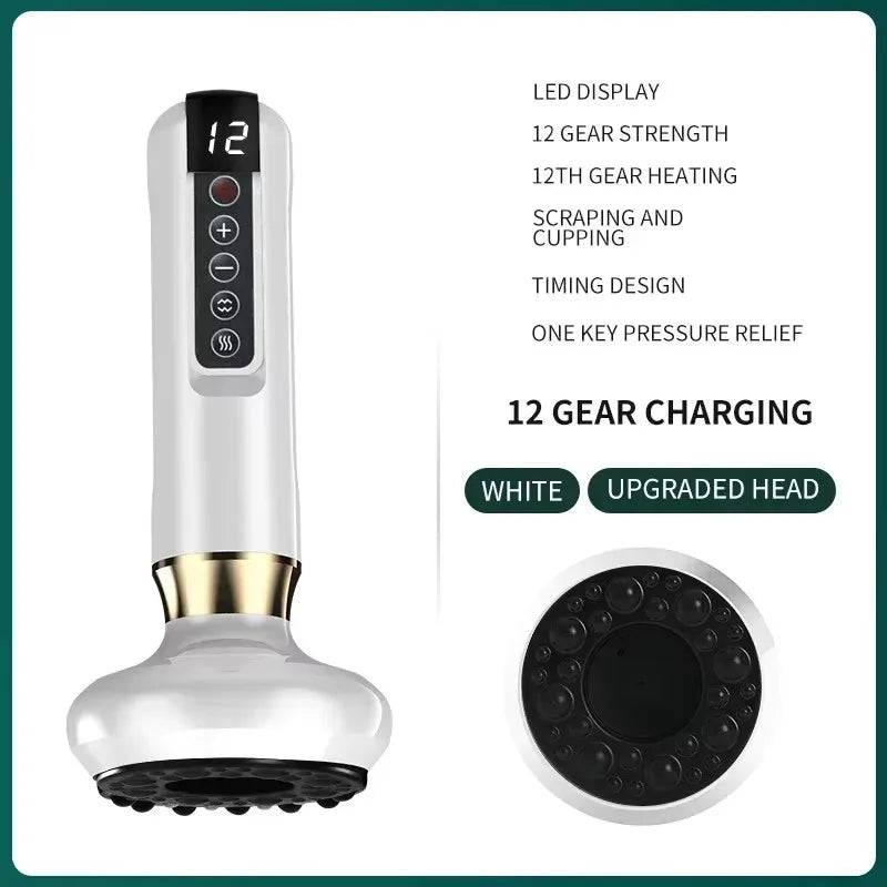 L Electric Massager GuaSha Anti Cellulite Vacuum Suction Cup