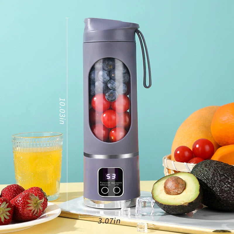 10 Blades Portable Fruit Juicer 450ml