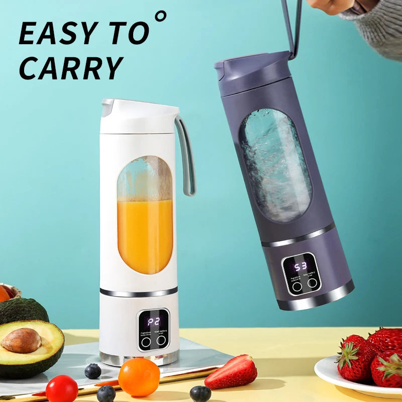 10 Blades Portable Fruit Juicer 450ml