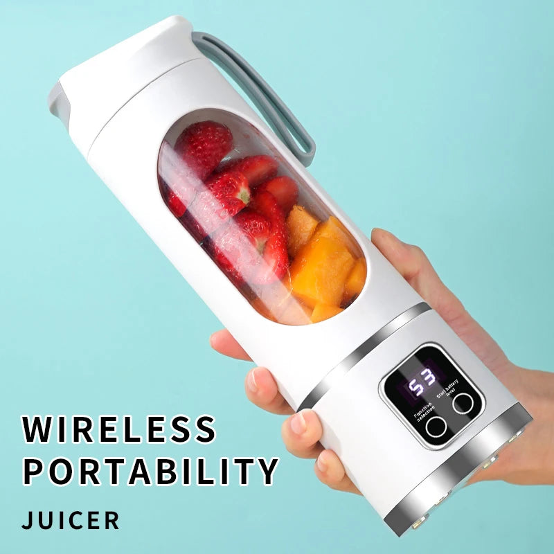10 Blades Portable Fruit Juicer 450ml