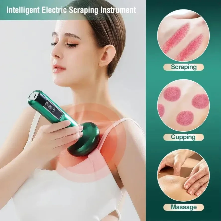 L Electric Massager GuaSha Anti Cellulite Vacuum Suction Cup