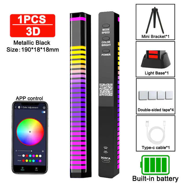 3D Pickup Light - Gaming Atmosphere & Portable Light