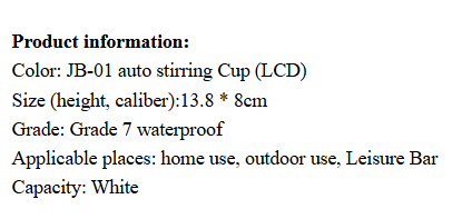 USB Rechargeable Automatic Magnetic Cup