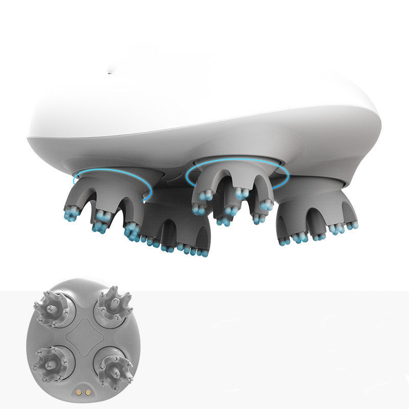 Electric Scalp Massager with Multi-Function Grip